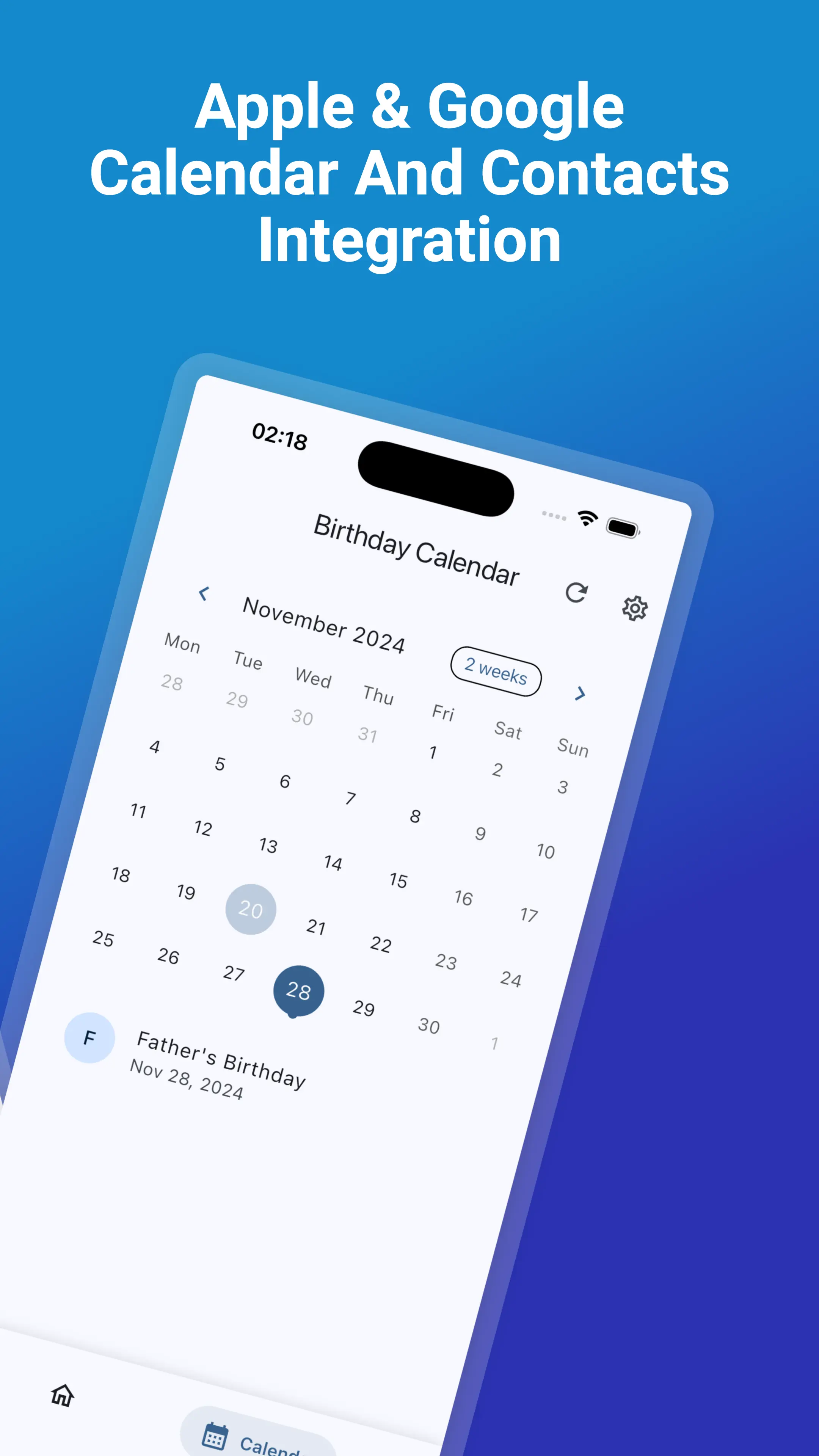 Birthday Reminder Screenshot 2